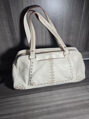 MICHAEL Michael Kors Astor Cream Studded Satchel bag